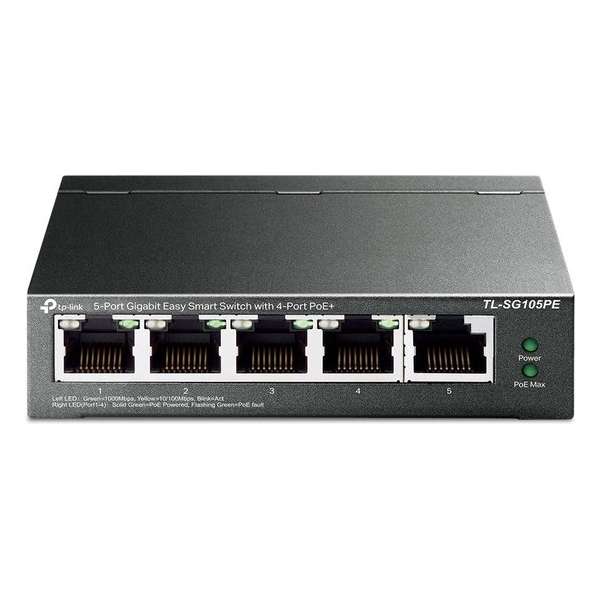 TP-Link TL-SG105PE - Netwerk Switch - 5 poorten
