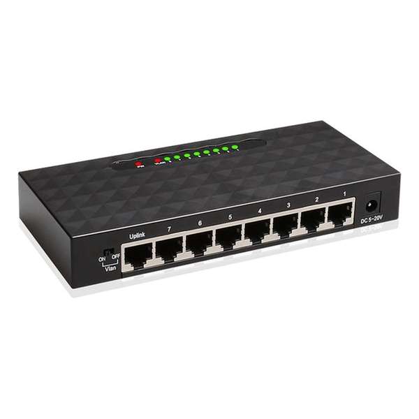 SBVR - SP1080G - Ethernet Switch - 8 poorten - 1000 Mbps