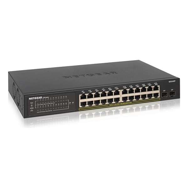 Netgear GS324TP - Managed Switch - Smart managed - 24 PoE poorten Netgear GS324TP - Managed Switch - Smart managed - 24 PoE poorten