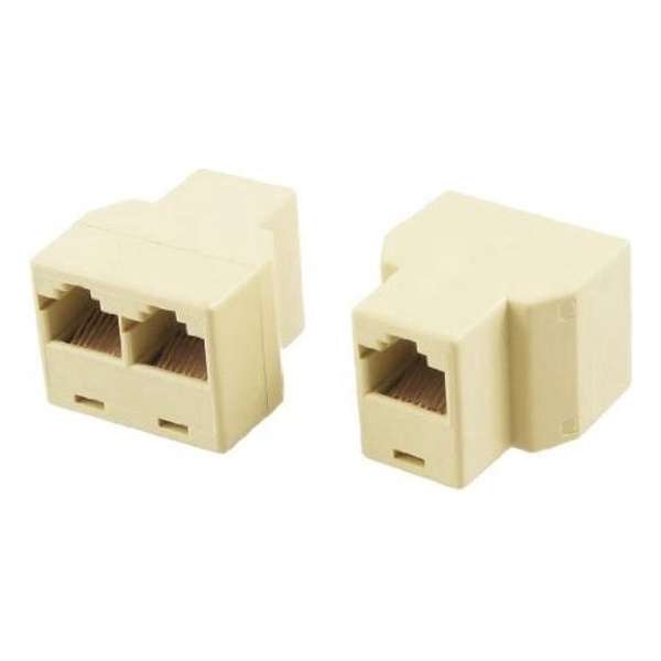 Netwerk / Ethernet Kabel Splitter Gold-plated - Supersnelle Verdeler Connector / Adapter Voor UTP / FTP / RJ45 / ISDN / LAN Netwerk / Ethernet Kabel Splitter Gold-plated - Supersnelle Verdeler Connector / Adapter Voor UTP / FTP / RJ45 / ISDN / LAN