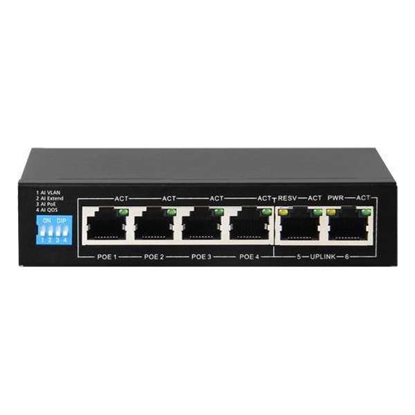 4 PoE port(s) + 2 Up-link port(s) Switch 4 PoE port(s) + 2 Up-link port(s) Switch
