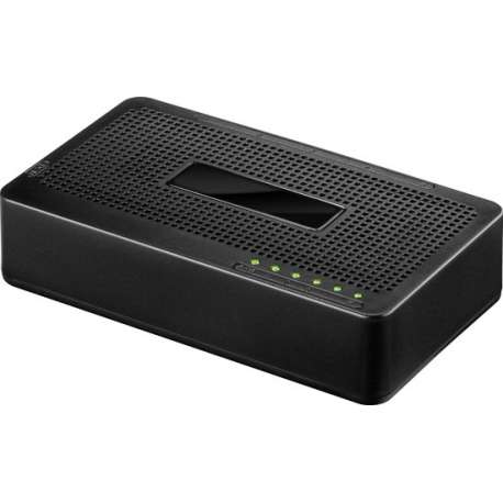 Goobay 71223 netwerk-switch Fast Ethernet (10/100) Zwart