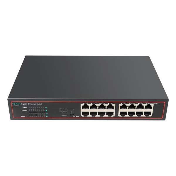 SBVR - TXE168 - Ethernet Netwerk Switch - 16 poorten - 1000 Mbps | 32 Gbps Switch Capaciteit | RJ45 poorten SBVR - TXE168 - Ethernet Netwerk Switch - 16 poorten - 1000 Mbps | 32 Gbps Switch Capaciteit | RJ45 poorten