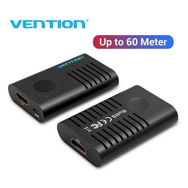 Vention HDMI Repeater Extender Tot 60 Meter - 4K Ultra-HD 60Hz Vention HDMI Repeater Extender Tot 60 Meter - 4K Ultra-HD 60Hz