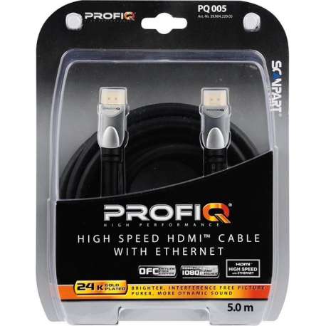 ProfiQ Pq005 Hdmi K High Speed En Ethernet 5.0m