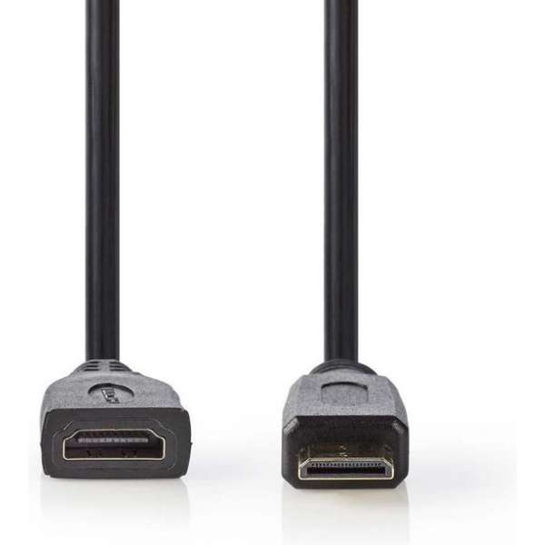 Nedis CVGP34590BK02 High Speed Hdmi-kabel Met Ethernet Hdmi-mini-connector - Hdmi Female 0,2 M Zwart