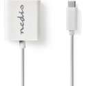 Nedis CCGP64850WT02 video kabel adapter 0,2 m USB Type-C VGA (D-Sub) Wit