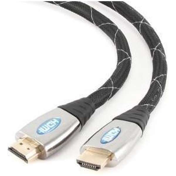 Gembird - 1.4 High Speed HDMI - 1.8 m - Zwart/Wit Gembird - 1.4 High Speed HDMI - 1.8 m - Zwart/Wit