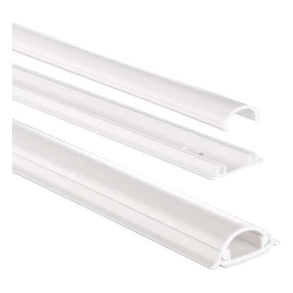 Hama PVC-kabelkanaal Halfrond 100/3,5/0,9 Cm Wit