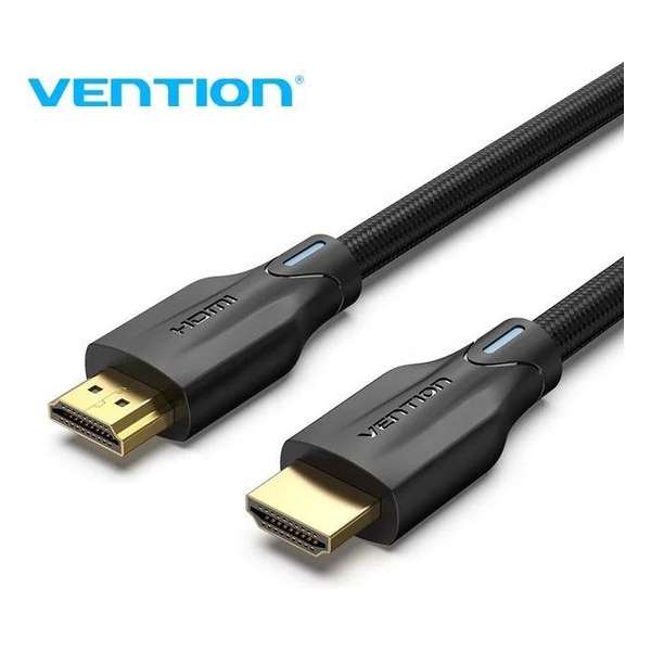 Vention HDMI 2.1 Kabel Premium (8K 60hz / 4K120hz / UHD / 48gbps / Ultra High Speed) 1,5 M - Katoen gevlochten - Zwart/blauw Vention HDMI 2.1 Kabel Premium (8K 60hz / 4K120hz / UHD / 48gbps / Ultra High Speed) 1,5 M - Katoen gevlochten - Zwart/blauw