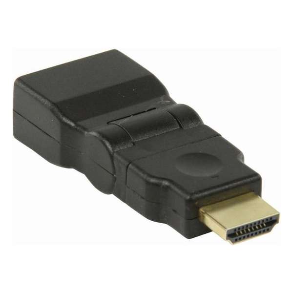 Nedis CVGP34905BK Hdmi-adapter Hdmi-connector - Hdmi Female Draaibaar Zwart