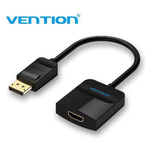 Vention DisplayPort naar HDMI Converter Adapter - DP naar HDMI omvormer Vention DisplayPort naar HDMI Converter Adapter - DP naar HDMI omvormer