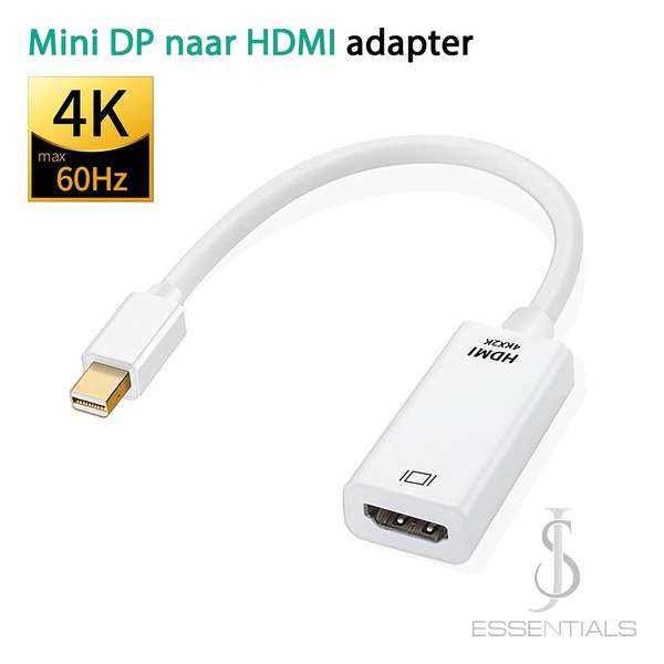 Mini DisplayPort naar HDMI - 4K UHD - Mini DisplayPort Kabel - Mini DisplayPort naar HDMI adapter Mini DisplayPort naar HDMI - 4K UHD - Mini DisplayPort Kabel - Mini DisplayPort naar HDMI adapter