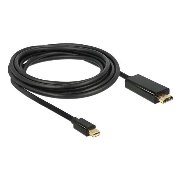 DeLOCK 83699 video kabel adapter 2 m Mini DisplayPort HDMI Zwart