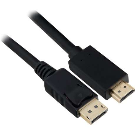 SHA Displayport 1.2 to HDMI 4K bk 3,0m