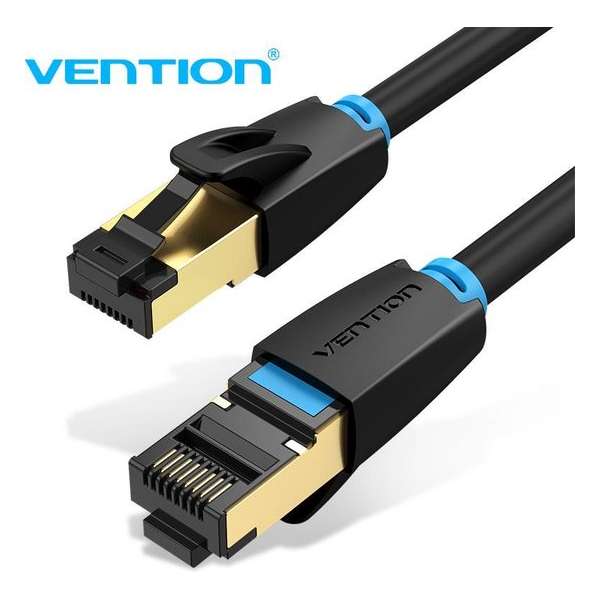 Vention Internet LAN kabel CAT 8 - SSTP Netwerkkabel - 40 GB/s & 2000 MHz - 1.5 meter Vention Internet LAN kabel CAT 8 - SSTP Netwerkkabel - 40 GB/s & 2000 MHz - 1.5 meter