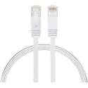 2m CAT6 Ultra dunne Flat Ethernet netwerk LAN / internet kabel (1000Mbps) - Wit