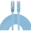 8m CAT6 Ultra dunne Flat Ethernet netwerk LAN internet kabel (1000Mbps) - Blauw