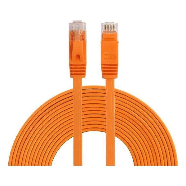 By Qubix internetkabel - 8 meter - oranje - CAT6 ethernet kabel - RJ45 UTP kabel met snelheid van 1000Mbps