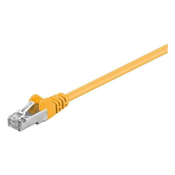 Goobay CAT 5-5000 FTP Yellow 50m netwerkkabel Geel