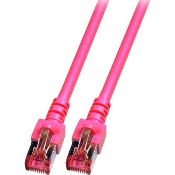 Techtube Pro - Internetkabel S/FTP CAT6 - roze - 25 meter