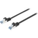 Valueline VLCP85320B100 Cat6a S/ftp Netwerkkabel Rj45 (8/8) Male - Rj45 (8/8) Male 10.0 M Zwart