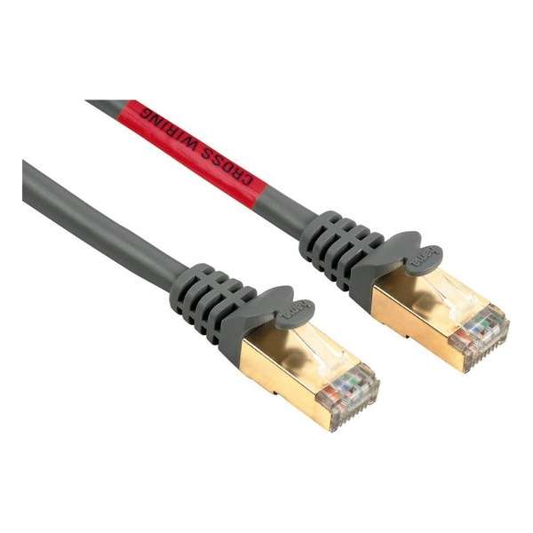 Hama CAT5e Cross Over Cable STP, 15 m, Grey