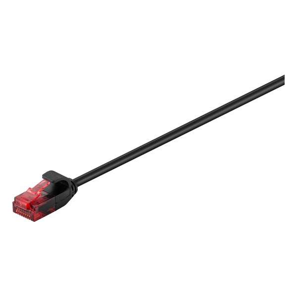 Goobay 93731 15m Cat6 U/UTP (UTP) Zwart netwerkkabel