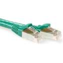 ACT FB6710 netwerkkabel 10 m Cat6a S/FTP (S-STP) Groen