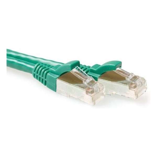 ACT FB6710 netwerkkabel 10 m Cat6a S/FTP (S-STP) Groen