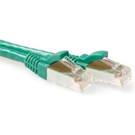 ACT FB6710 netwerkkabel 10 m Cat6a S/FTP (S-STP) Groen