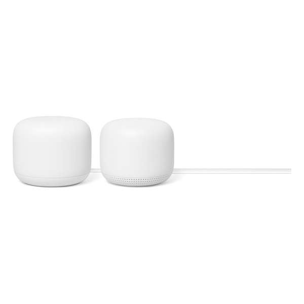 Google Nest WiFi Router en WiFi Punt - Multiroom WiFi Systeem - Wit Google Nest WiFi Router en WiFi Punt - Multiroom WiFi Systeem - Wit