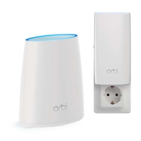 Netgear Orbi RBK30 - Multiroom WiFi Systeem - Router + wall-plug satelliet Netgear Orbi RBK30 - Multiroom WiFi Systeem - Router + wall-plug satelliet