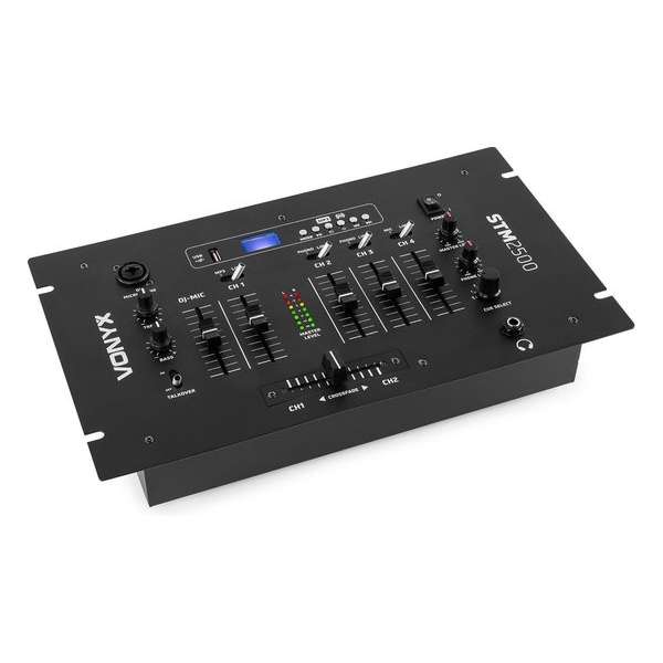 Vonyx STM2500 5-Kanaals Mixer USB/MP3 met Bluetooth Vonyx STM2500 5-Kanaals Mixer USB/MP3 met Bluetooth