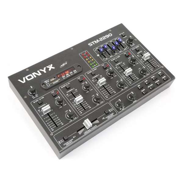 Vonyx STM2290 Mengpaneel 8 kanalen met Bluetooth en mp3 speler Vonyx STM2290 Mengpaneel 8 kanalen met Bluetooth en mp3 speler