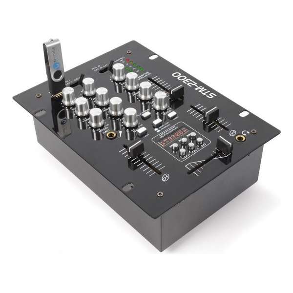 SkyTec STM-2300 Mixer 2-Kanaals / USB MP3 SkyTec STM-2300 Mixer 2-Kanaals / USB MP3