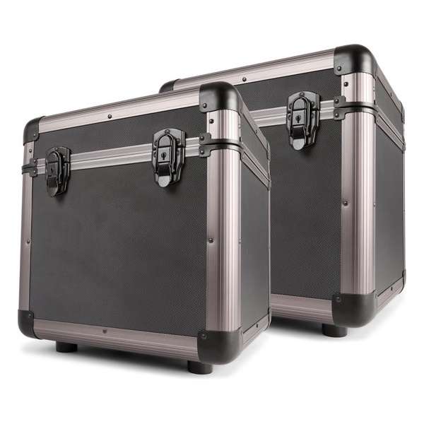 Platenkoffer - Set van 2 Power Dynamics RC100 platenkoffers voor totaal 150 platen - Titanium Platenkoffer - Set van 2 Power Dynamics RC100 platenkoffers voor totaal 150 platen - Titanium