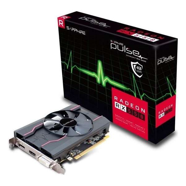Sapphire 11268-01-20G videokaart Radeon RX 550 4 GB GDDR5