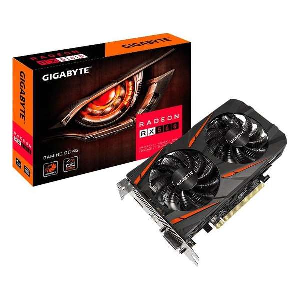 Gigabyte GV-RX560GAMING OC-4GD (REV. 2) videokaart Radeon RX 560 4 GB GDDR5