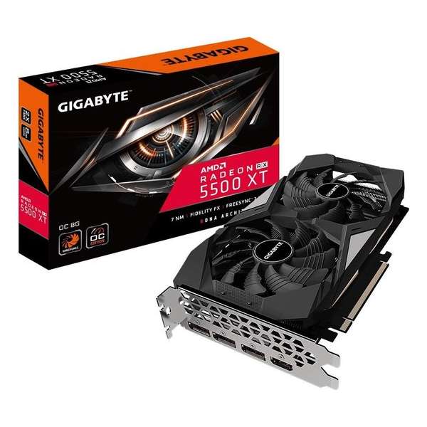 Gigabyte GV-R55XTOC-8GD videokaart Radeon RX 5500 XT 8 GB GDDR6