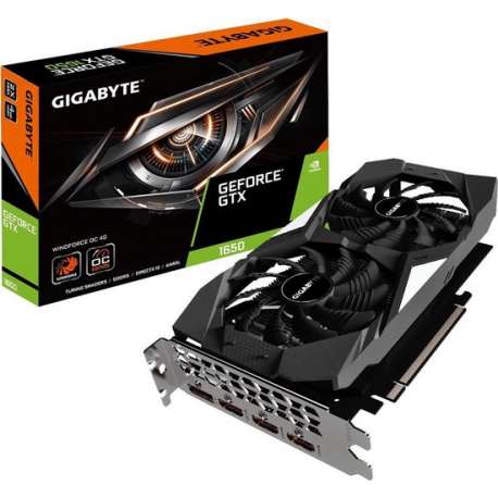 Gigabyte GV-N1650WF2OC-4GD videokaart GeForce GTX 1650 4 GB GDDR5