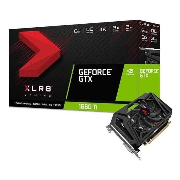 PNY VCG1660T6SFPPB-O videokaart GeForce GTX 1660 Ti 6 GB GDDR6
