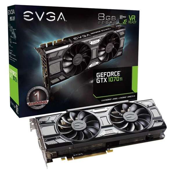 EVGA GeForce GTX 1070 Ti 8GB SC Black Edition Gaming ACX 3.0