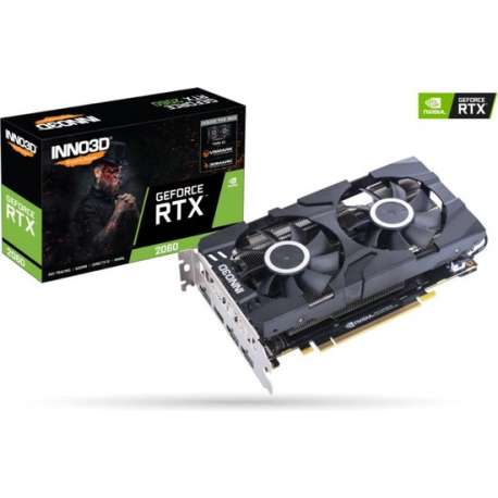 Inno3D N20602-06D6-1710VA23 videokaart GeForce RTX 2060 6 GB GDDR6