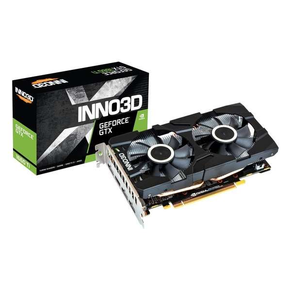 Inno3D N166T2-06D6-1710VA15 videokaart GeForce GTX 1660 Ti 6 GB GDDR6