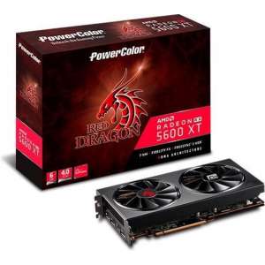 PowerColor Red Dragon AXRX 5600XT 6GBD6-3DHR/OC videokaart Radeon RX 5600 XT 6 GB GDDR6