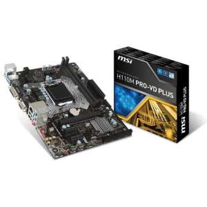 MSI H110M Pro-VD Plus LGA 1151 (Socket H4) Intel® H110 Micro ATX