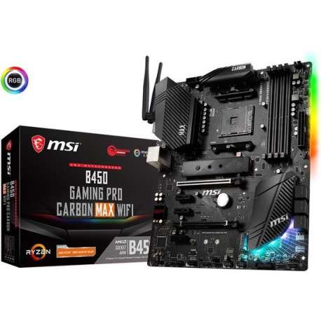 MSI B450 GAMING PRO CARBON MAX WIFI Socket AM4 ATX AMD B450