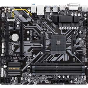 Gigabyte B450M DS3H moederbord Socket AM4 micro ATX AMD B450