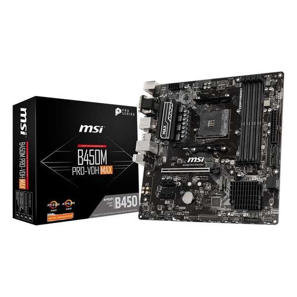 MSI B450M-A PRO MAX Socket AM4 micro ATX AMD B450